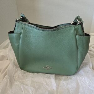 Coach Green Leather Women's Bag
